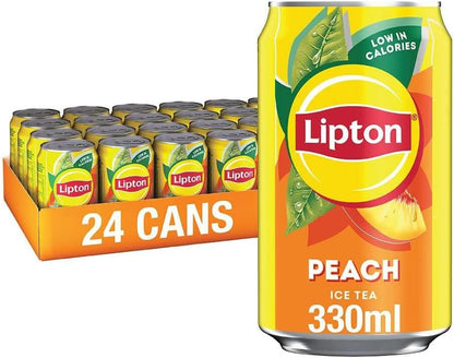 Lipton Peach Ice Tea | 330ml Can| 24 x 330ml Pack