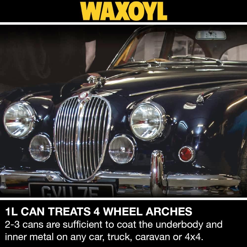 Hammerite Waxoyl Car Underseal And Rust Protection  Waxoyl Clear 1Ltr