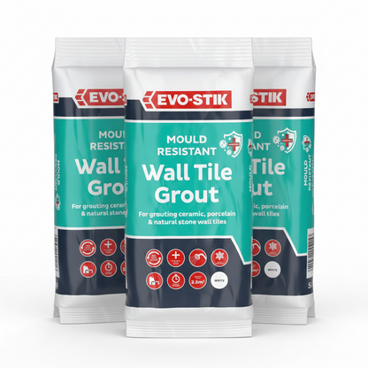 Evo Stik Wall Tile Grout Mould Resistant White 500G