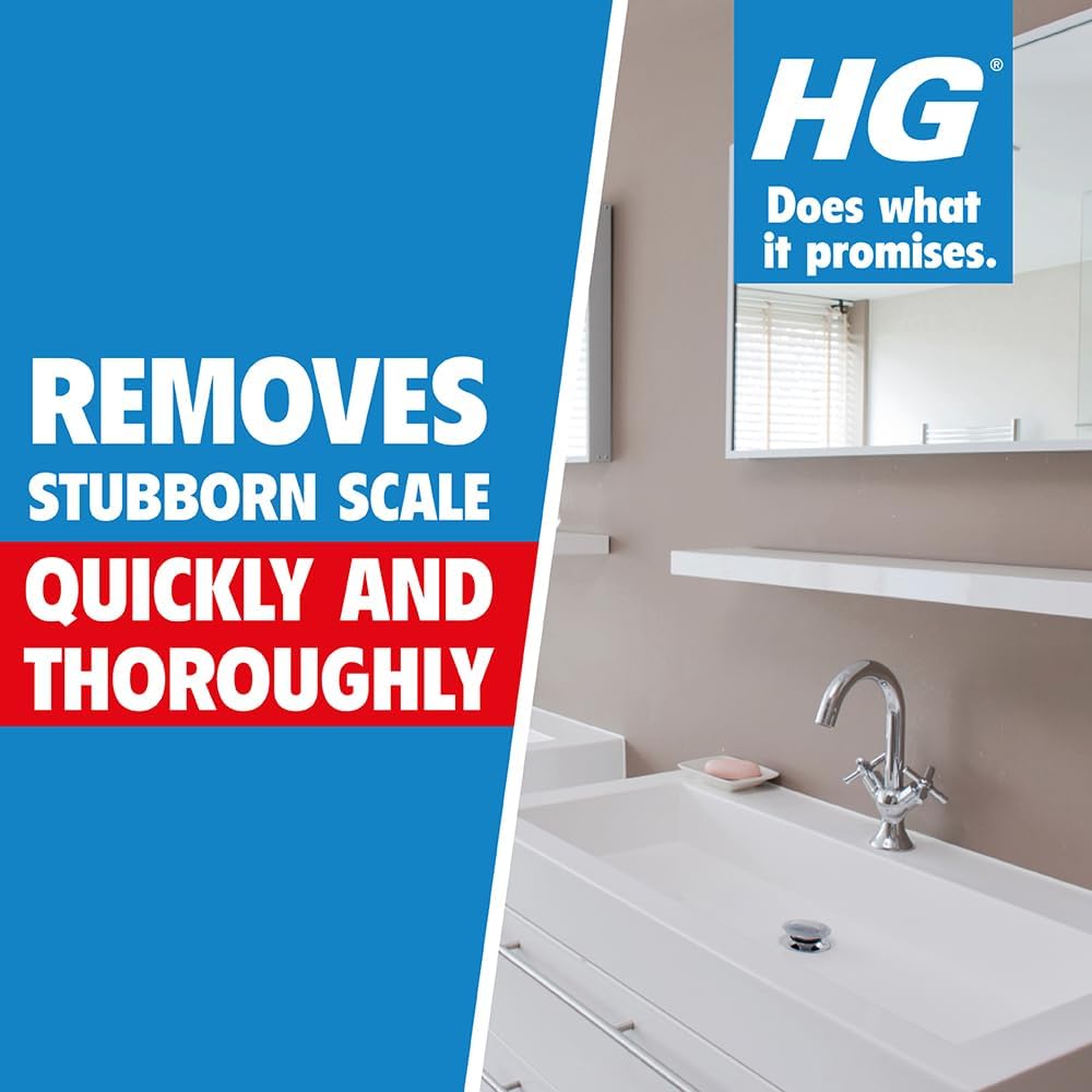 HG Limescale Remover Concentrate, Sink Tap & Toilet Limescale Remover 500Ml