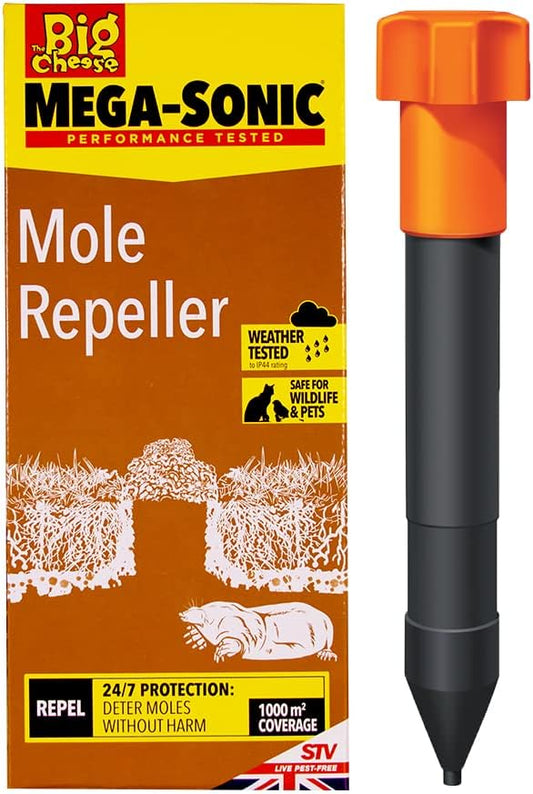 Defenders Mega-Sonic Mole Repeller Stake Stv645