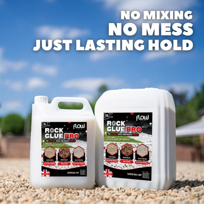 Rock Glue Pro – Heavy-Duty Water-Based Gravel Mulch Binder | For Driveways, Garden Paths | 1 x 5L