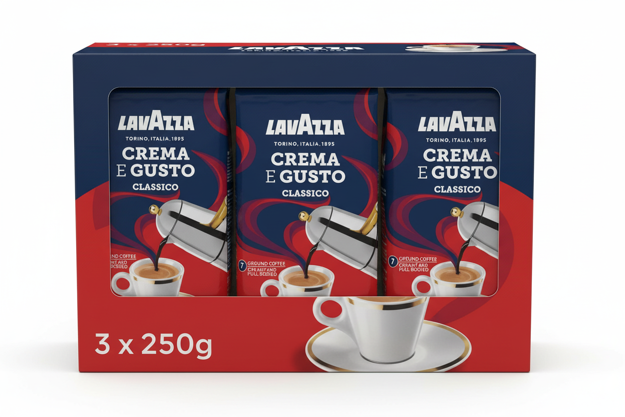 Lavazza Crema Gusto Ground Filter Coffee 250g