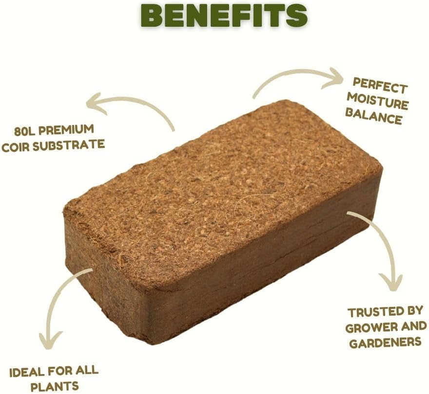 Coir Potting Mix Bricks | 100% natural and biodegradable | 650g