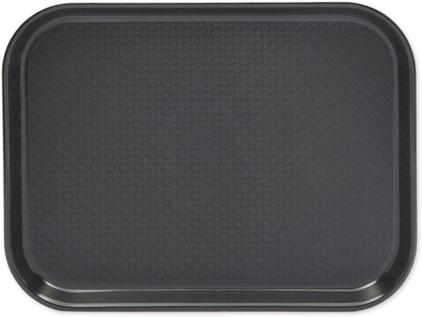 Fixtures Black Plastic Fast Food Serving Tray Black {34cm x 26cm}