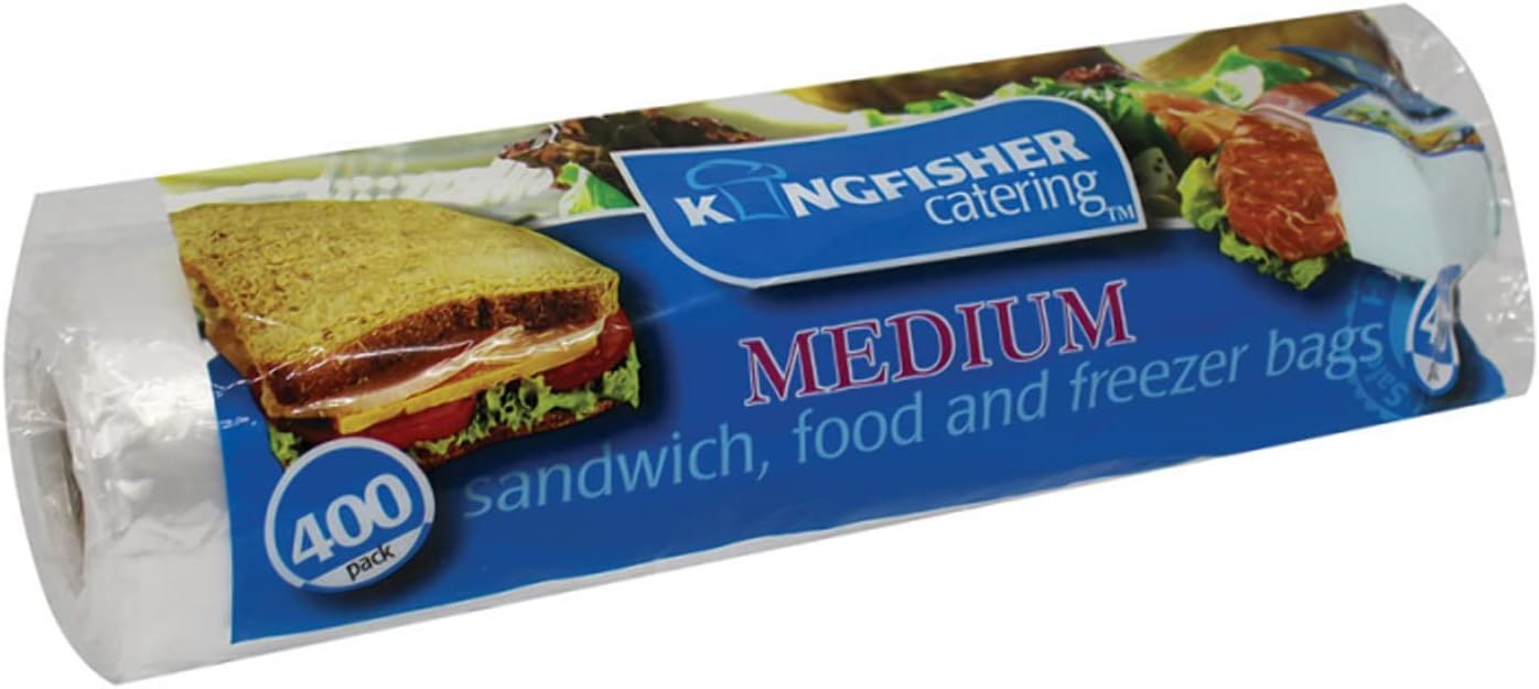 KKingfisher  Medium Sandwich Food Freezer Bags, Pack of 400