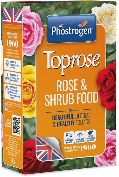 Phostrogen Toprose Rose Shrub & Feed Granules | FERTILIZER for Vibrant Roses 4kg