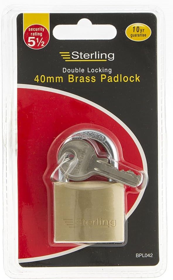 SECURIT®40mm Brass Padlock 140EURD