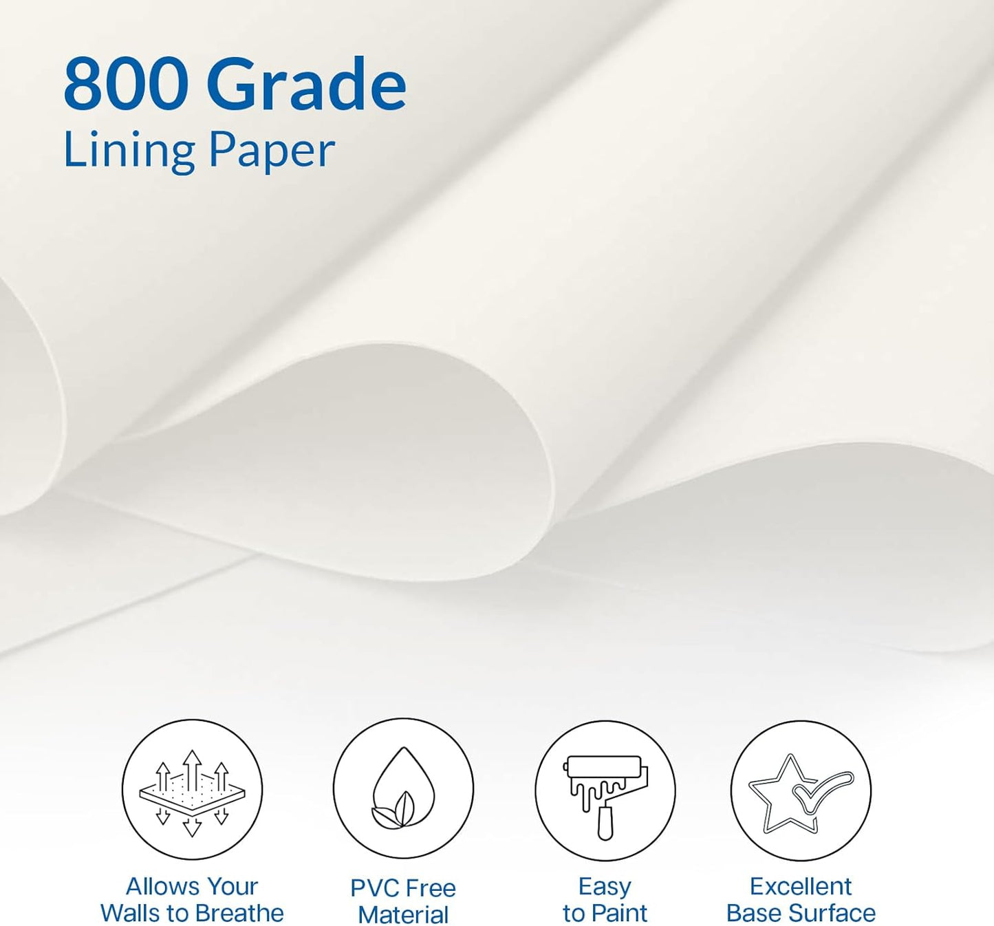 Professional Lining Paper. By Mav. 800 Grade (Single Roll)