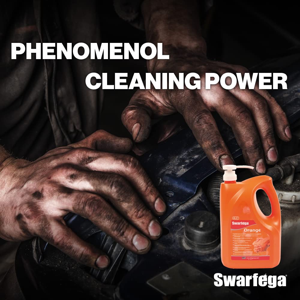 Swarfega Orange Hand Cleaner | Solvent Free | 4 Litre with Pump