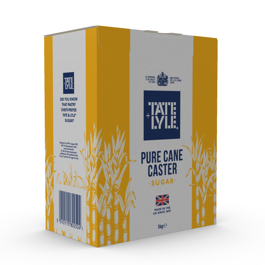 Tate & Lyle Pure Cane Caster Sugar Resealable Tub 3kg