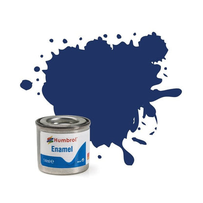 Humbrol 50Ml No.2 Tinlet Enamel Paint 15 (Midnight Blue Gloss)