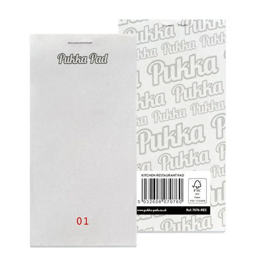 Restaurant Order Pad 62mm x 120mm Pack 5's