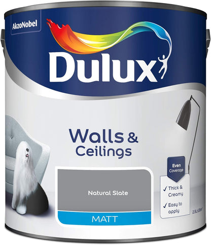 Dulux Matt Emulsion Paint - Natural Slate - 2.5L