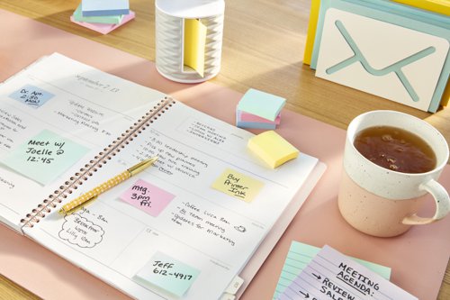 Post-it Recycled Notes 76x127mm 100 Sheets Cardboard Packaging Canary Yellow (Pack of 16) 655-1T