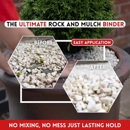 Rock Glue Pro – Heavy-Duty Water-Based Gravel Mulch Binder | For Driveways, Garden Paths | 1 x 5L
