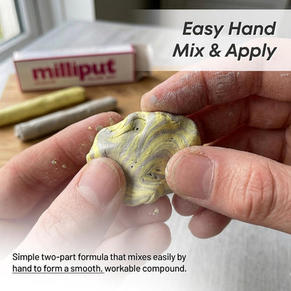 Milliput Standard Yellow Grey Epoxy Putty 125g