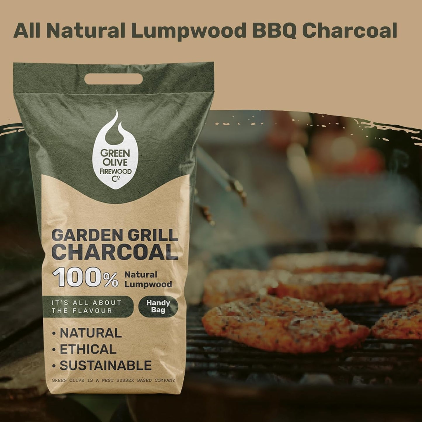 Gdn Grill Lumpwood Handy Bag 3Kg