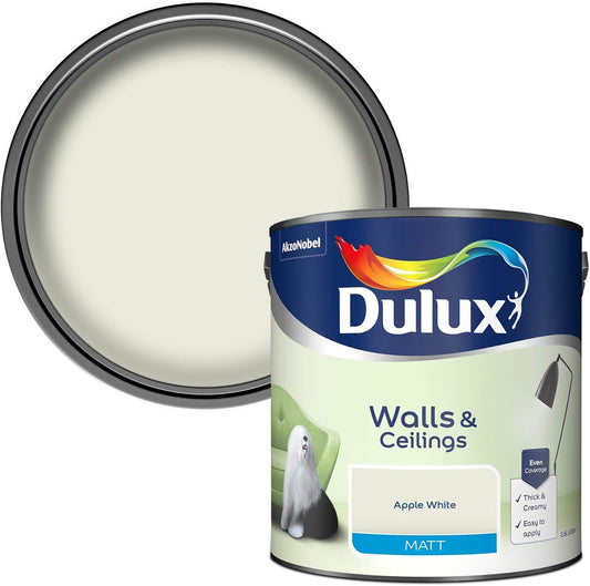 Dulux Du Matt, Apple White, 2.5 L (Pack Of 1)