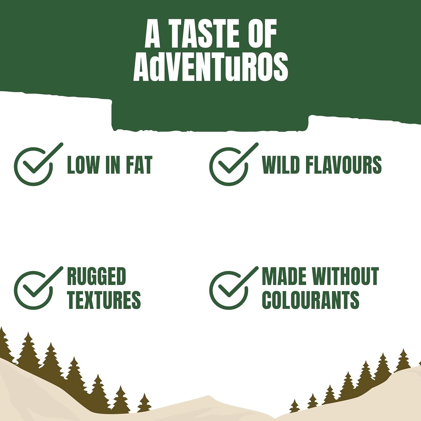 Adventuros Strips Venison Wild 90g