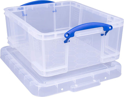 Really Useful Clear Plastic Storage Box 18 Litre