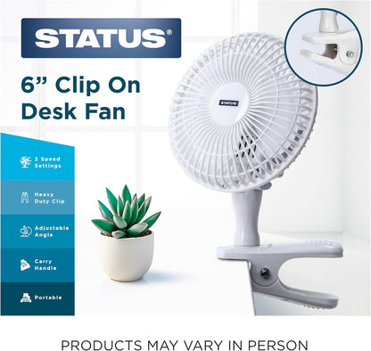 Status 6inch 2in1 Clip/Desk Fan