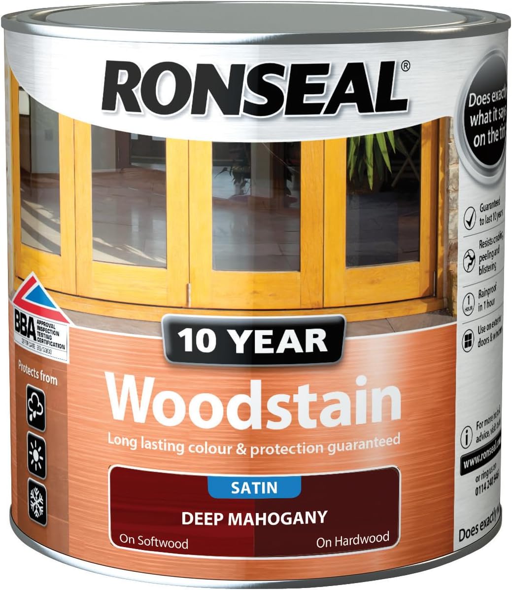 Ronseal 10 Year Woodstain Deep Mahogany 2.5L