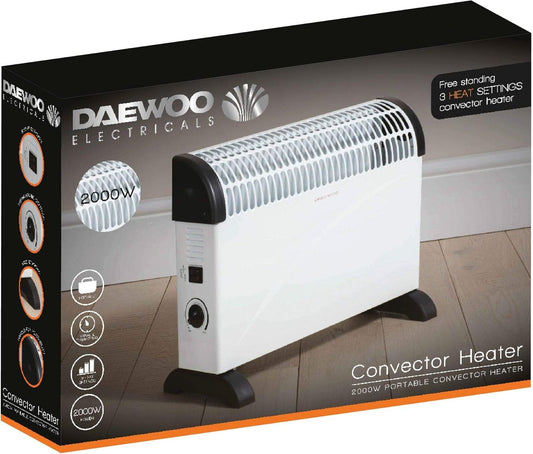 2000W Convector Heater White
