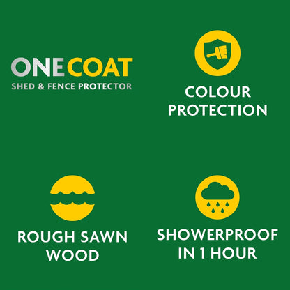 Ronseal One Coat Shed and Fence Protector Red Cedar 5 litres