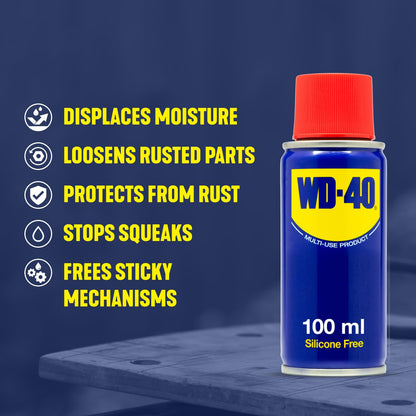 Wd-40 Multi-Use Product Original Spray Can, 100Ml - Handy Can For Home And Toolbox