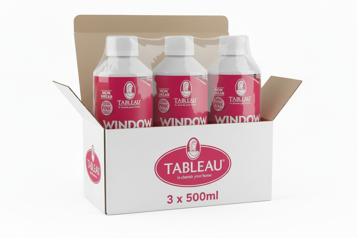 Tableau Window Cream, Cleans And Polishes All Glass Surfaces, 500ml