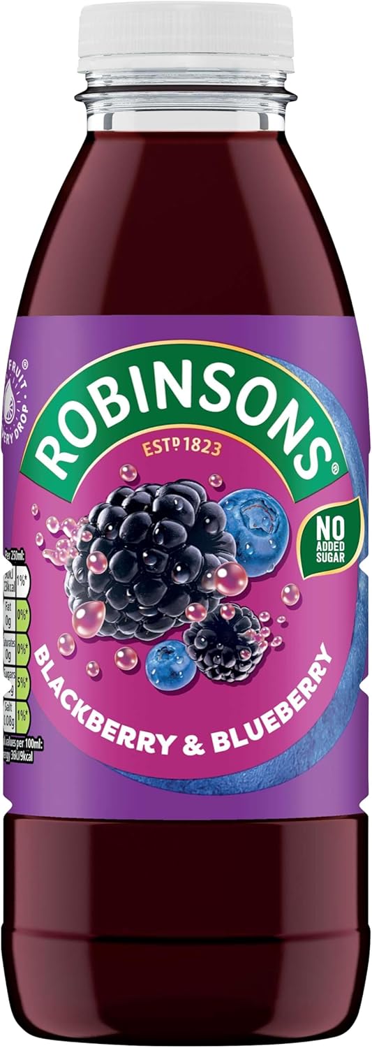 Robinsons RTD Blackberry & Blueberry Bottle 12 x 500ml