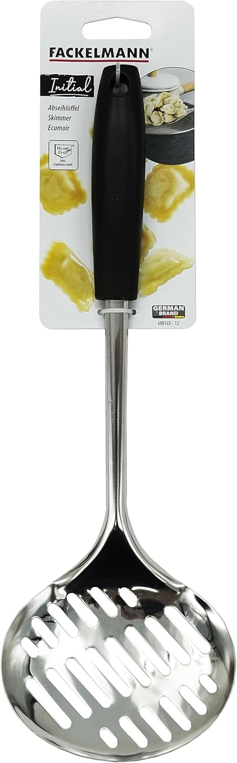 Fackelmann Initial Skimmer Stainless Steel With PP Plastic Handle, 34.5cm