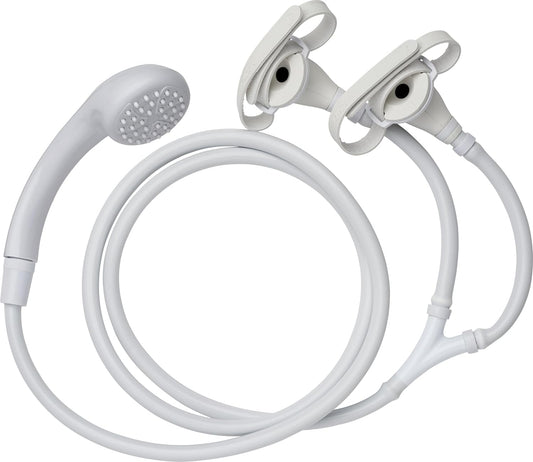 Croydex Secura Shower Head And Hose For Taps, 1750Mm Hose Length,White