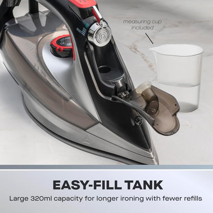 Daewoo Glide Steam Iron |  The Power Glide | 3000w | Black and Grey