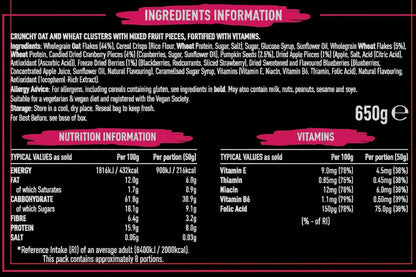Fuel 10K Berry Granola Cereal 650g Box