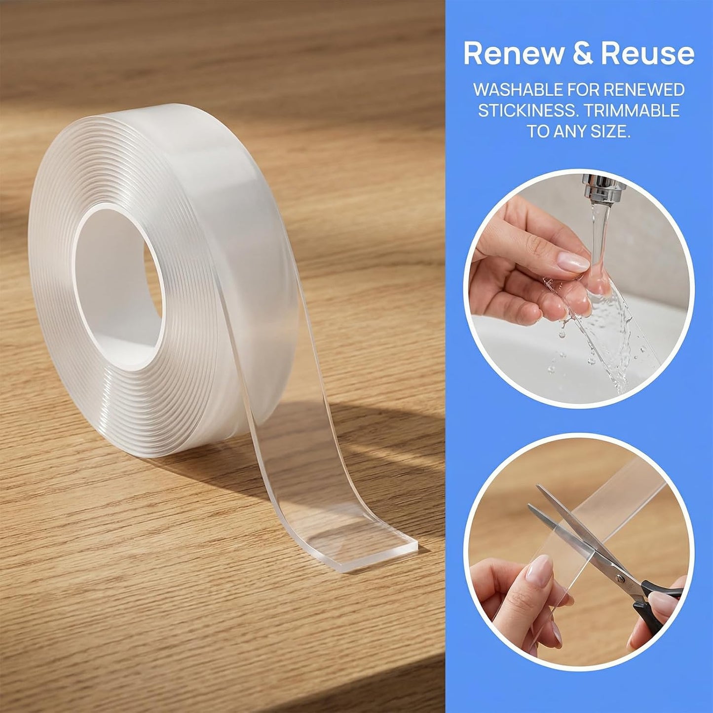 Hard as Nails Nano Gel Tape | Adhesive Tape | 3cm x 1m