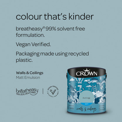 Crown Breatheasy Matt Emulsion - Duck Egg 5L