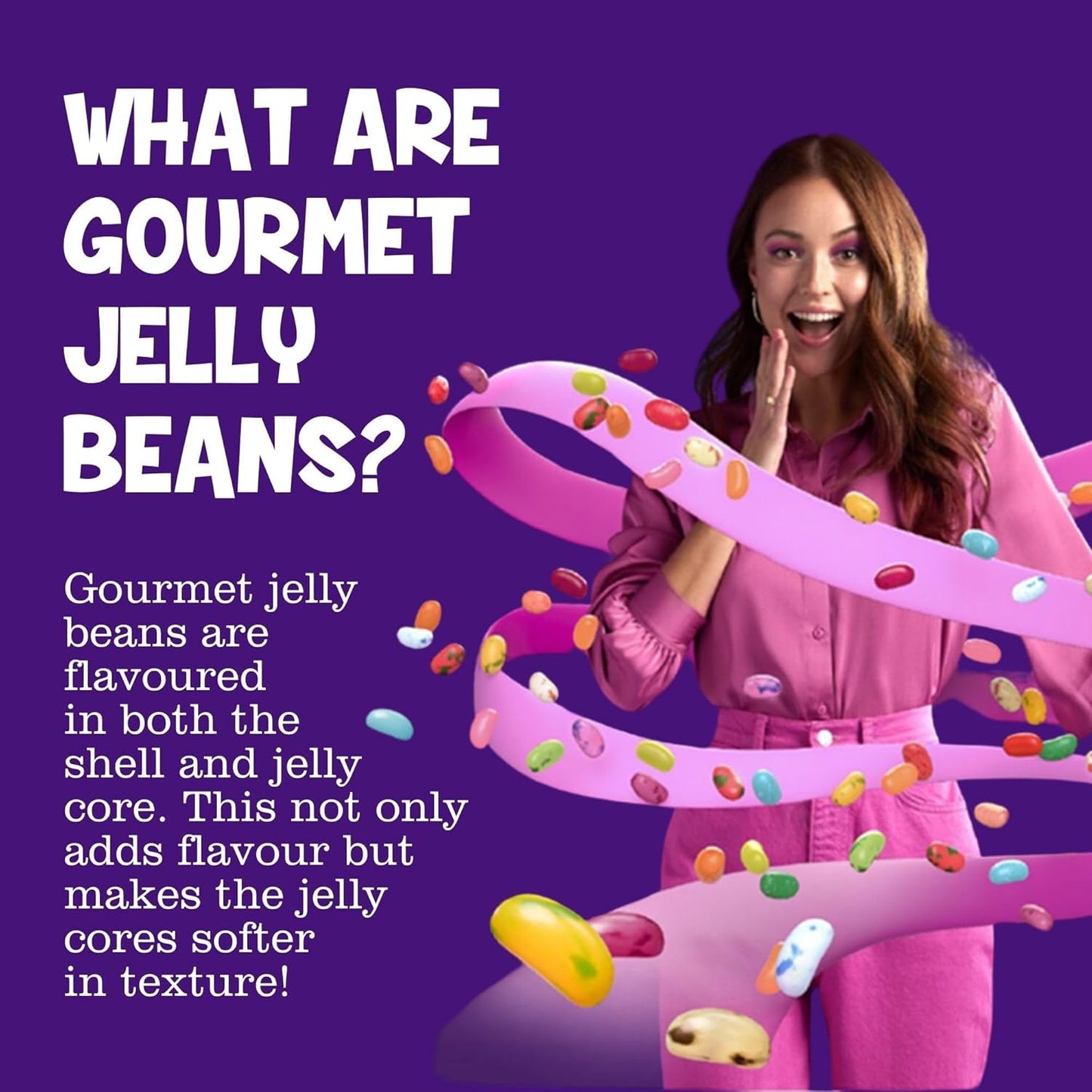 The Jelly Bean Factory Bean Tub | Gluten Free | 36 Flavour Mixed | 1 x 1.4kg Tub