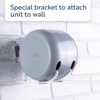 Minky Double Retractable Washing Line | Grey Branded | 2 X 15m/95ft Drying Space