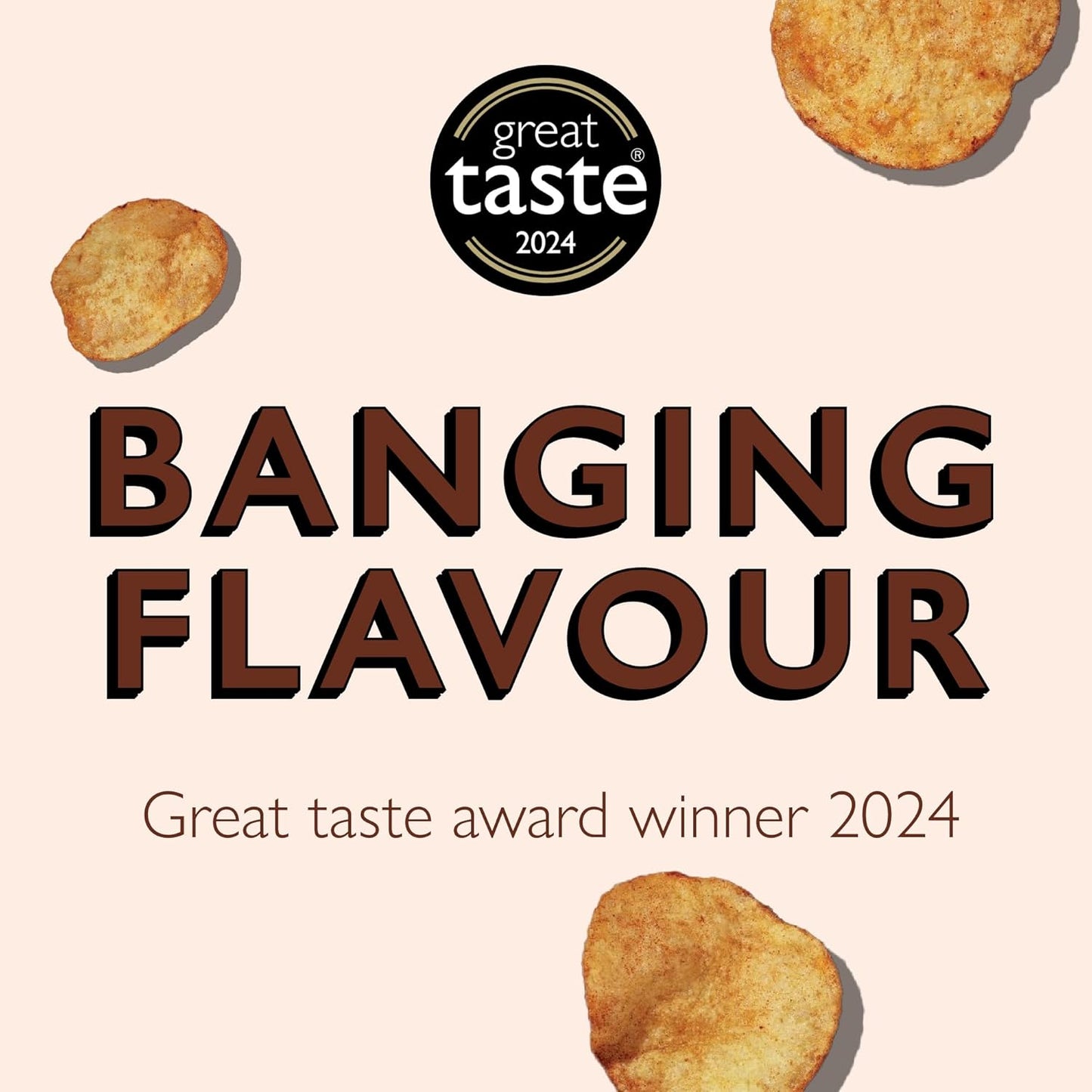 Pipers Gluten-Free Great Berwick Longhorn Beef Crisps Multi-Pack | 24 x 40g