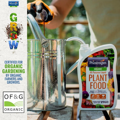 Phostrogen Organic All Purpose Liquid Plant Food, 1L - All Purpose