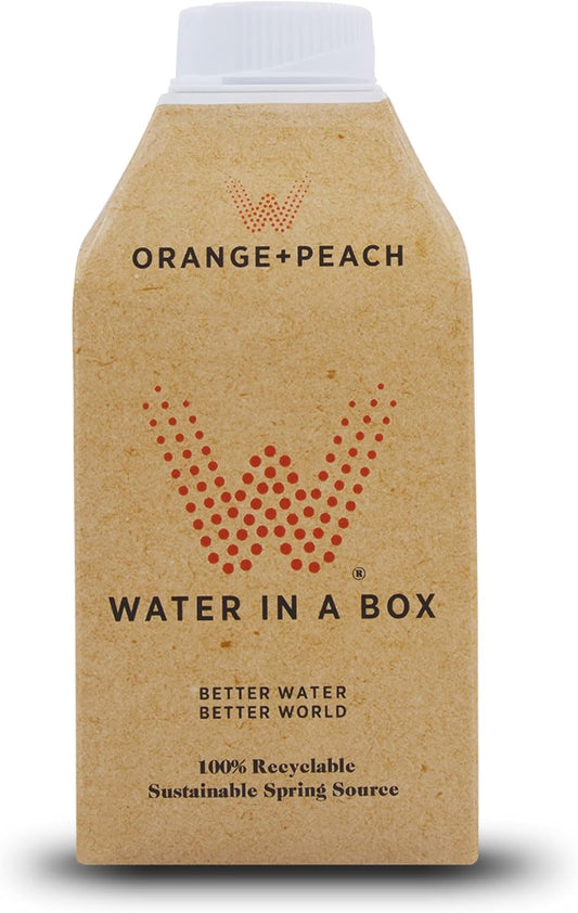 Vivid Water in a Box Orange & Peach Water, Cartons, 500ml, Pack of 12