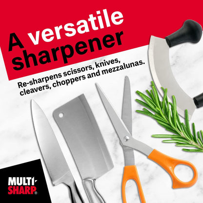 Multi-Sharp 1901 2 in 1 Multi-Purpose Knife and Scissor Blade Sharpener