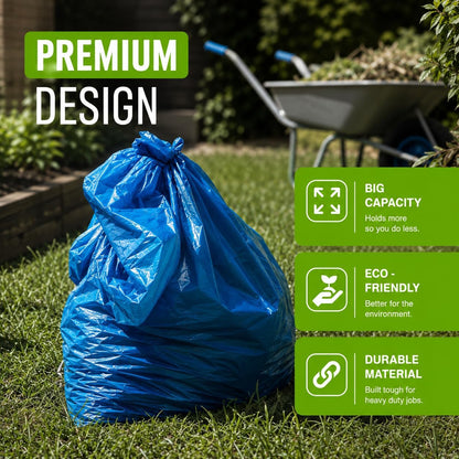 Ecobag - 6 Pack Blue Rubble Bags - 30L - 80 Microns