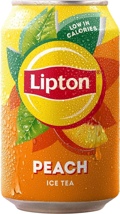 Lipton Peach Ice Tea | 330ml Can| 24 x 330ml Pack