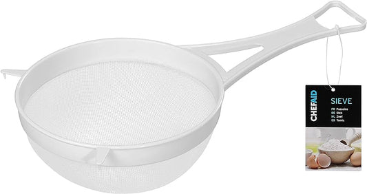 Chef Aid Large White Plastic Strainer 22cm | BPA Free