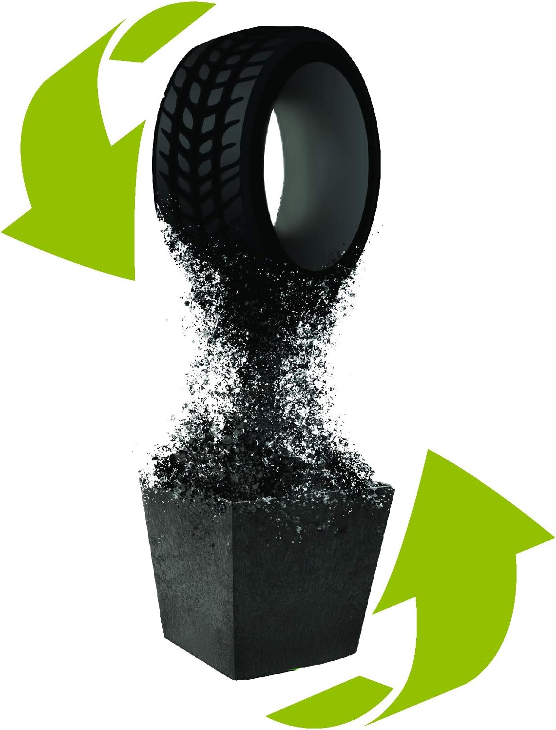 Eco Garden 28Cm Octavia Recycled Rubber Plant Pot Slate