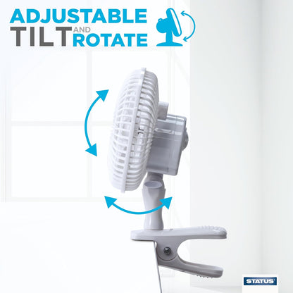 Status 6inch 2in1 Clip/Desk Fan