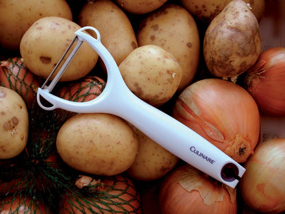 Culinare C30001 Safety Y Peeler, White
